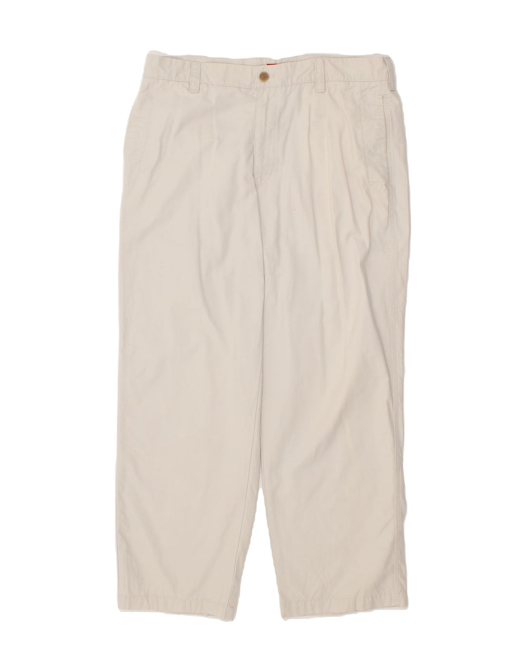IZOD Mens Pegged Straight Chino Trousers W36 L30 Beige Cotton Vintage Izod and Second-Hand Izod from Messina Hembry 