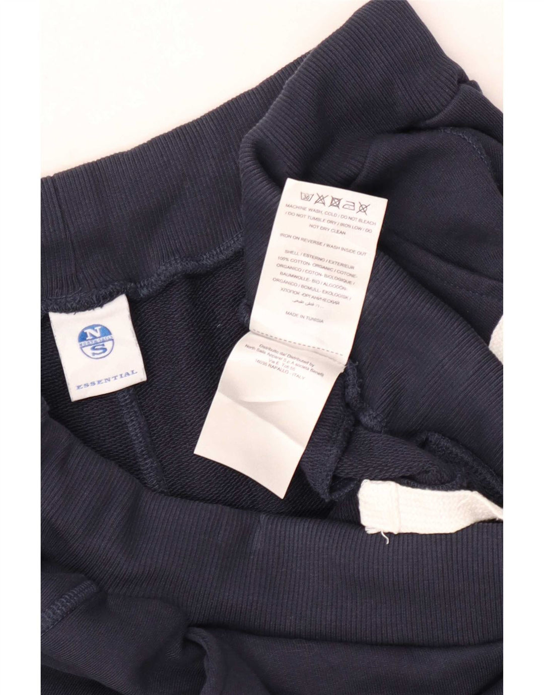 North Sails Mens Calças de treino Joggers médio algodão azul marinho