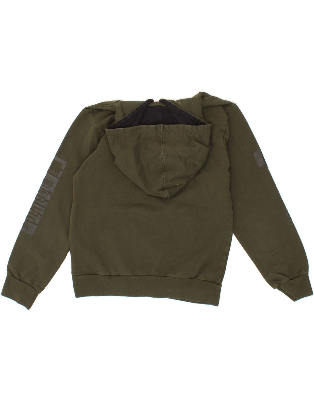 GURU Boys Graphic Hoodie Jumper 11-12 Years Green Cotton Vintage Guru and Second-Hand Guru from Messina Hembry 