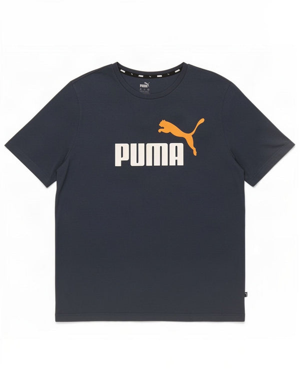 Puma Camiseta masculina gráfica Top 2XL Azul marinho