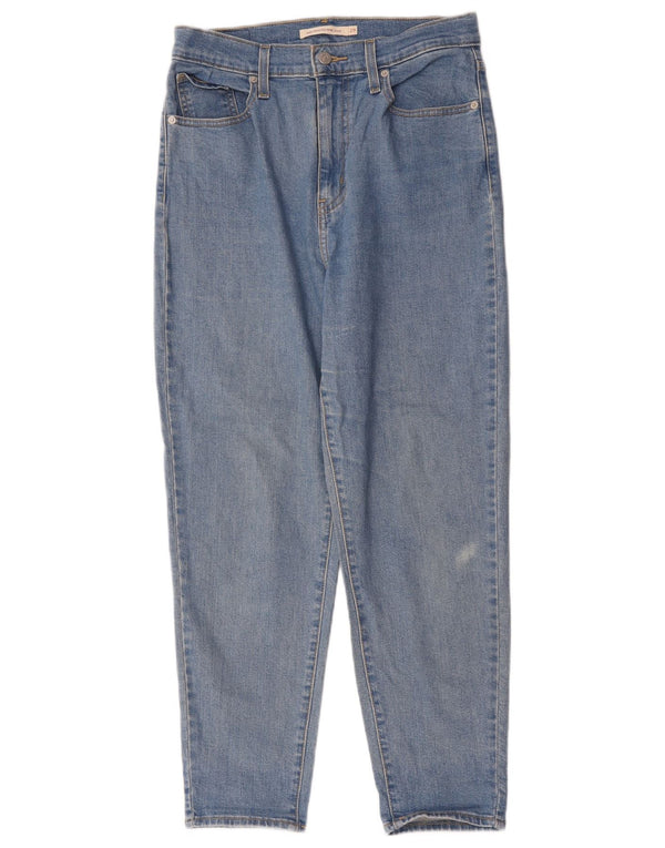 Calça jeans feminina Levi's Mom Jean cintura alta cônica W29 L27 algodão azul