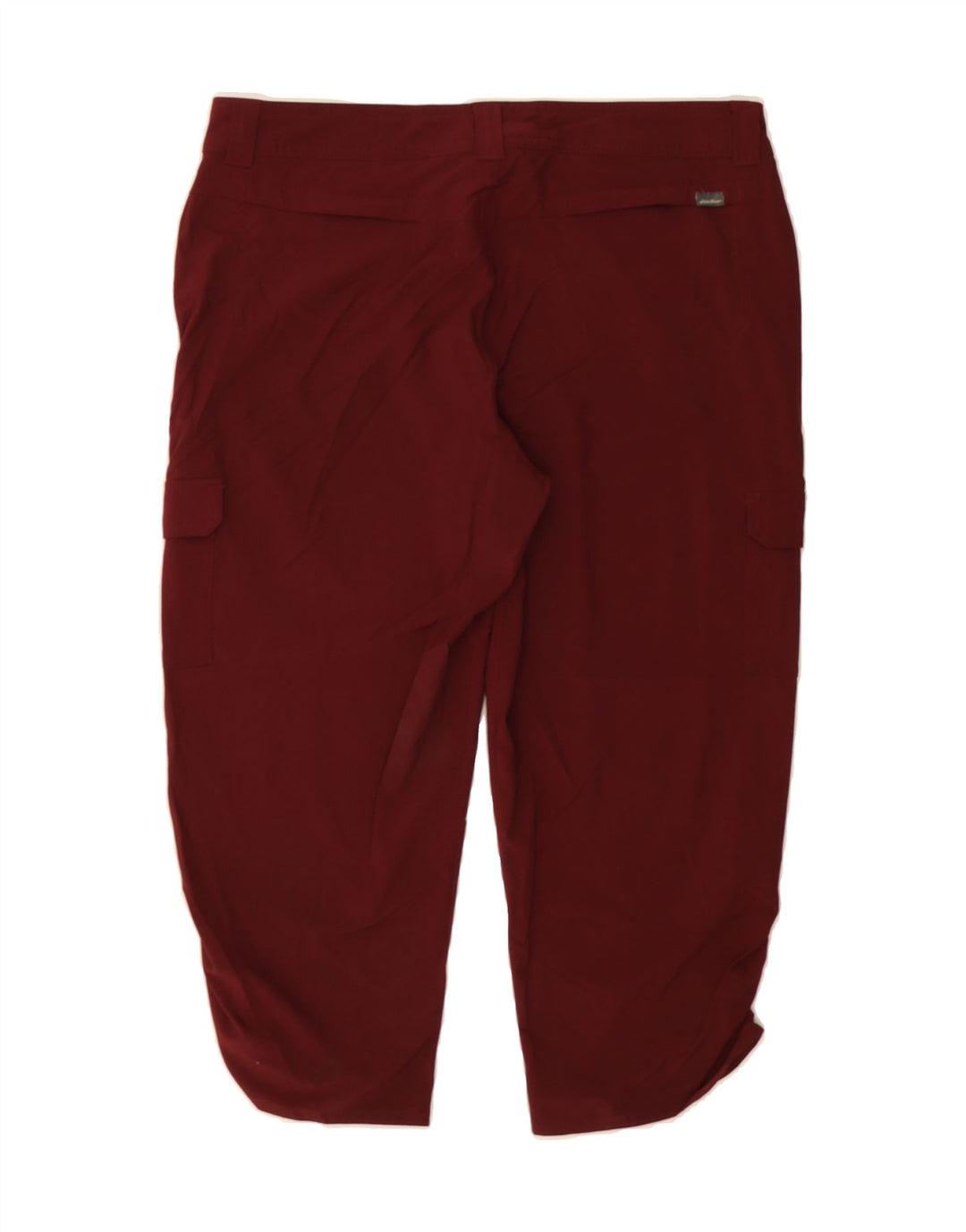 EDDIE BAUER Womens Capri Cargo Trousers US 10 Large W34 L21 Burgundy Vintage Eddie Bauer and Second-Hand Eddie Bauer from Messina Hembry 