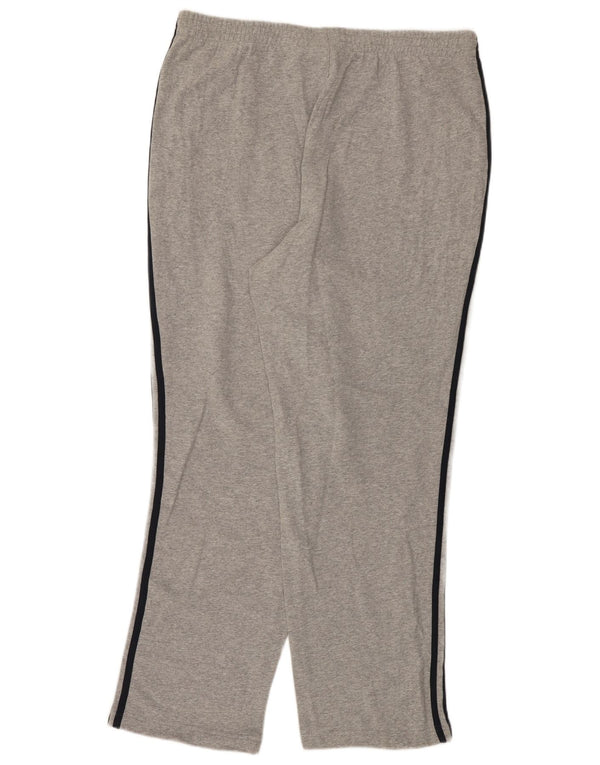 Calça de treino masculina Adidas 2XL algodão manchado cinza