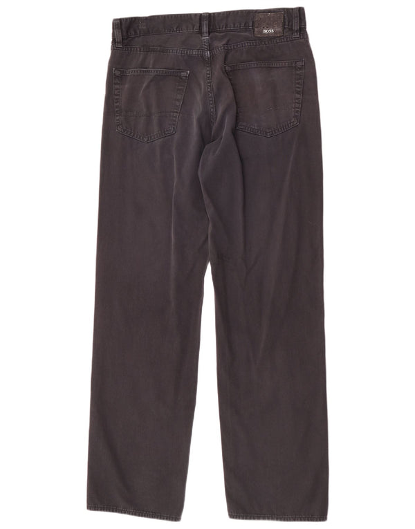 Hugo Boss Calça jeans reta masculina W32 L32 preta