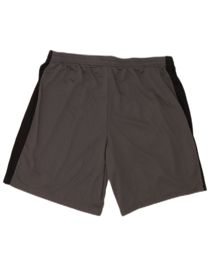Shorts esportivos masculinos Nike Dri Fit Slim grande cinza colorblock poliéster