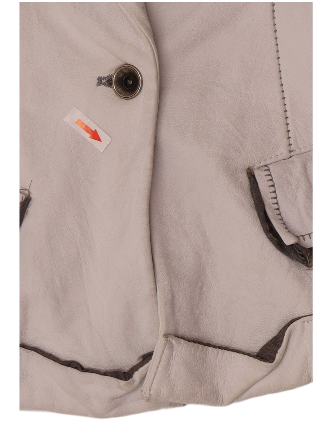 Jaqueta Blazer Feminina Victory com 1 Botão IT 44 Médio Off White Clássico