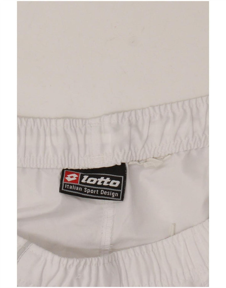Shorts esportivos masculinos Lotto grandes brancos