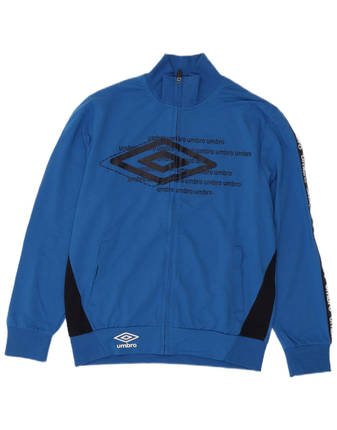 Under Armour Masculino Graphic Tracksuit Top Jacket Medium Blue Colourblock
