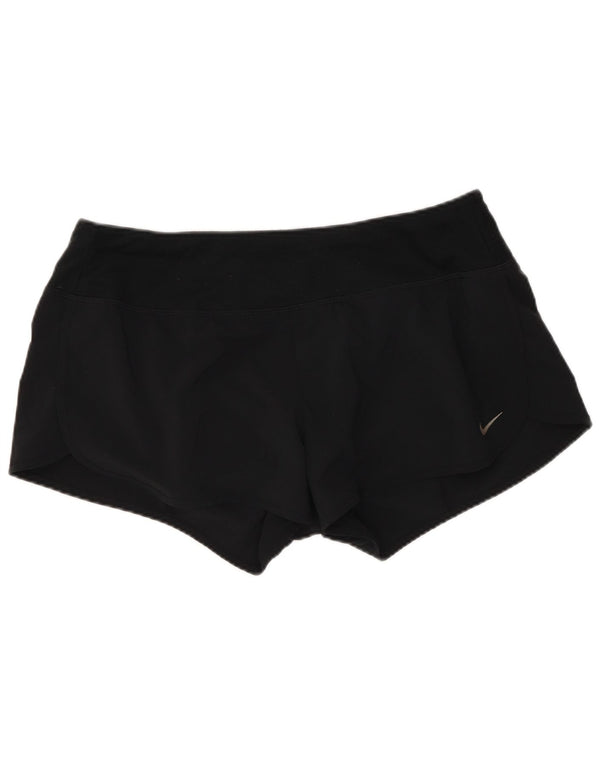 Nike Womens Dri Fit Sport Shorts UK 14 Médio Preto Poliéster