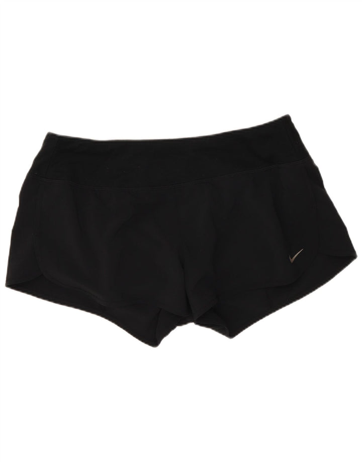 Nike Womens Dri Fit Sport Shorts UK 14 Médio Preto Poliéster