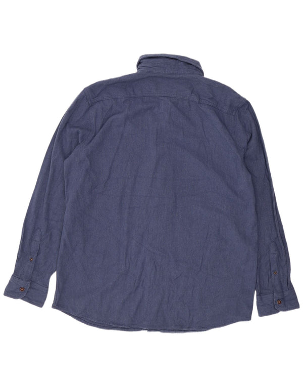 Camisa Stretch Masculina Lee XL Azul Algodão