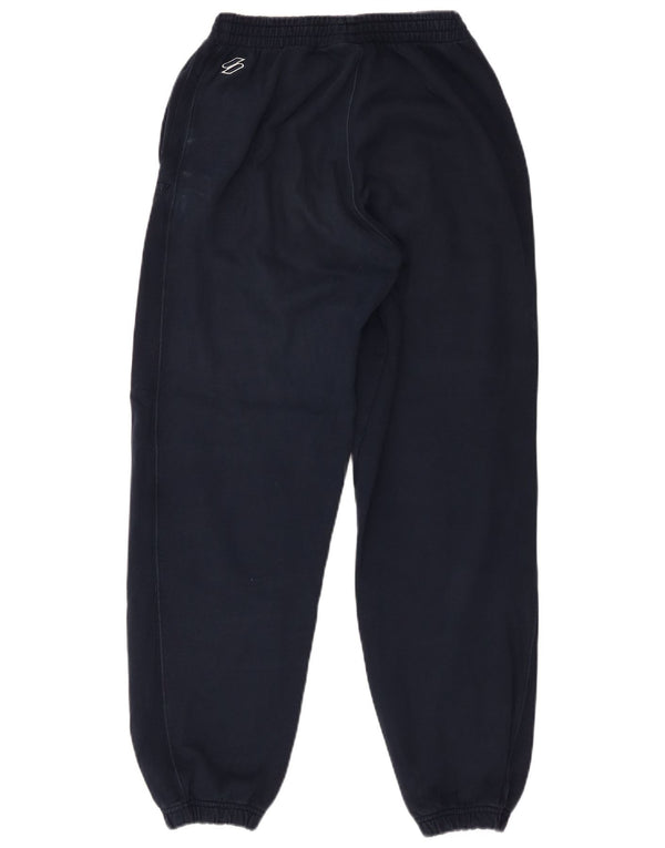 Calça de treino feminina Superdry com ajuste solto e joggers UK 10 pequeno azul marinho