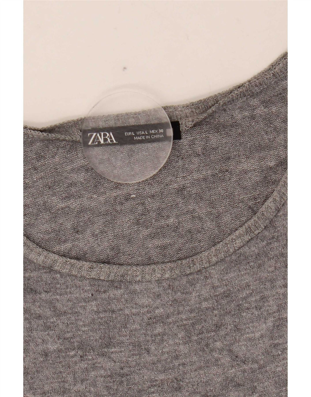 Colete feminino Zara UK 16 grande cinza Fair Isle