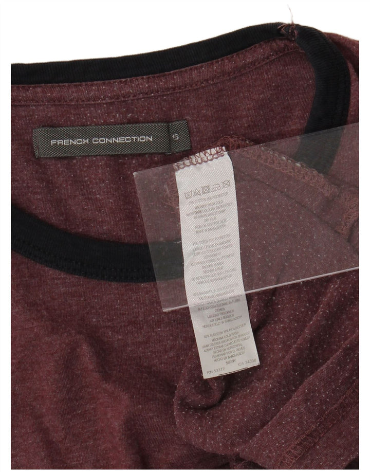 Camiseta masculina FRENCH CONNECTION pequeno algodão marrom