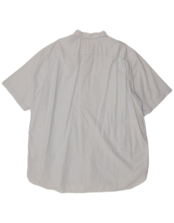 Camisa masculina de manga curta Tommy Hilfiger 3XL algodão azul