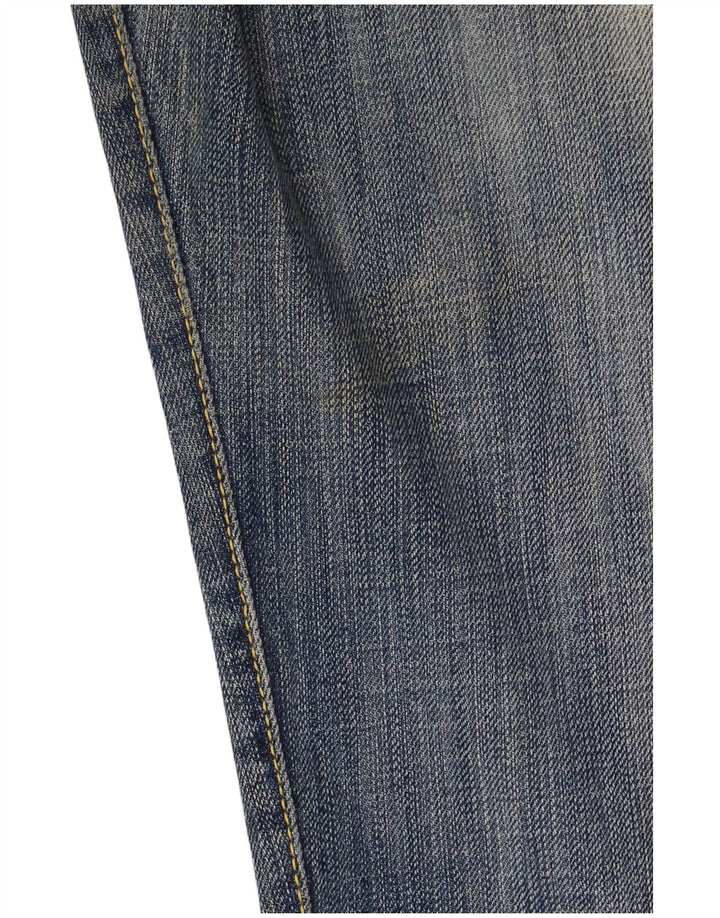 ROY ROGERS Masculino De Luxe Straight Jeans W33 L36 Azul Algodão