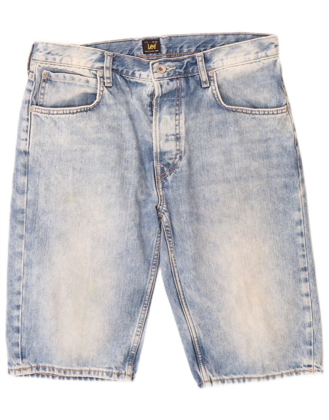 Shorts jeans masculino Lee W32 algodão azul médio