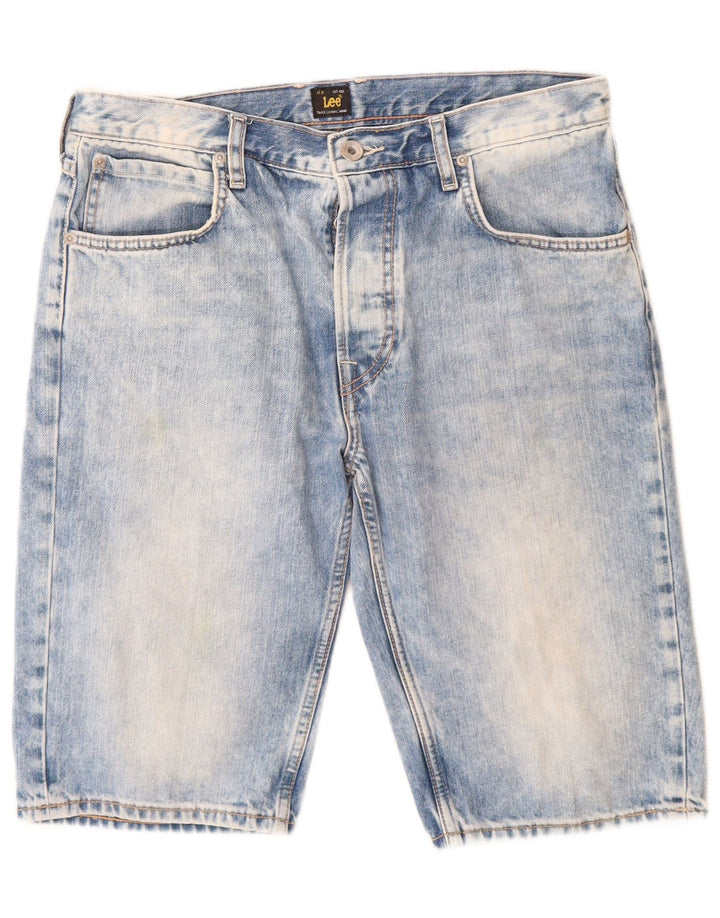 Shorts jeans masculino Lee W32 algodão azul médio
