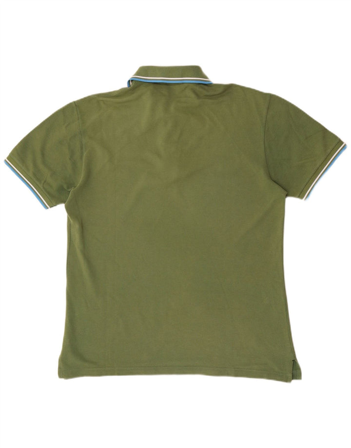 Camisa pólo masculina FRED PERRY algodão verde médio