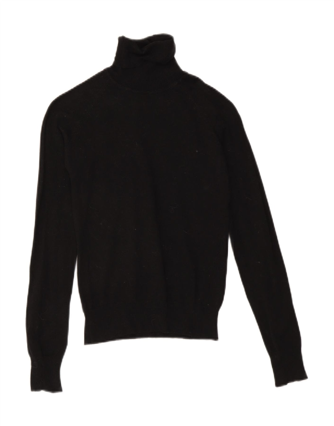 Zara Suéter feminino com gola redonda e gola redonda, preto pequeno