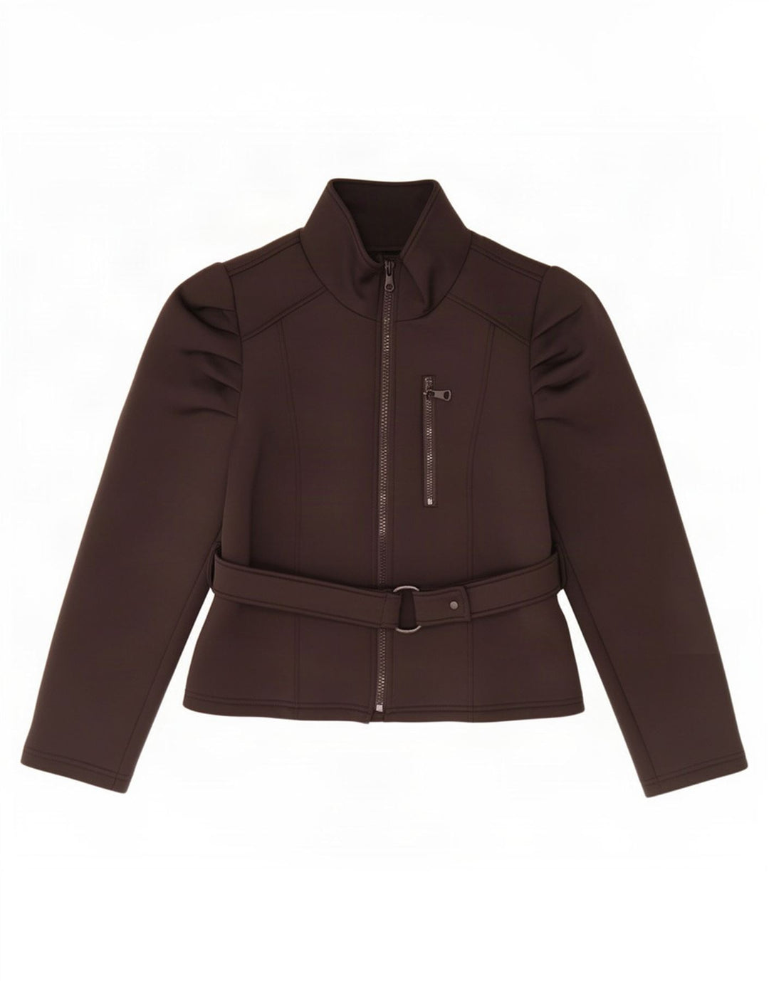 Jaqueta bomber feminina Zara UK 18 XL preto poliéster