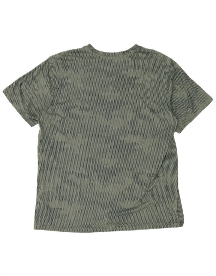Camiseta Nike Masculina Dri Fit Top XL Verde Camuflagem Poliéster
