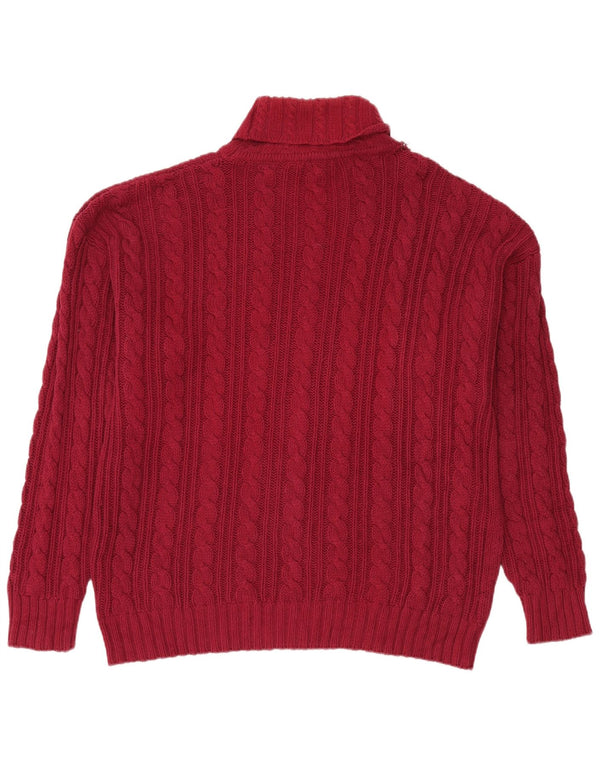 Suéter masculino Eddie Bauer com gola redonda, algodão vermelho grande
