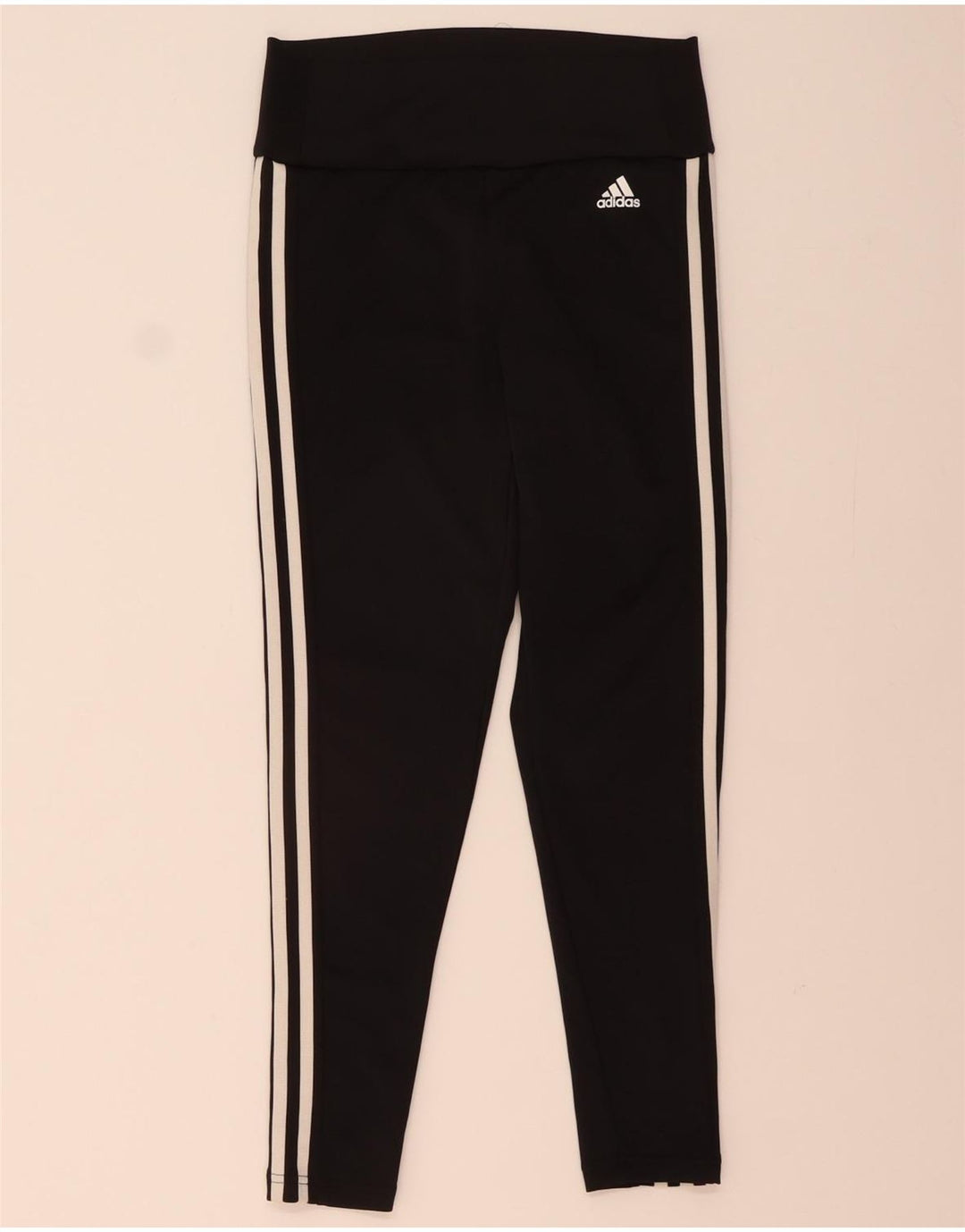 ADIDAS Womens Aeroready Leggings UK 12/14 Médio Preto Poliéster