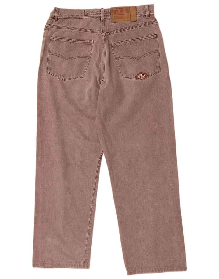 Jeans retos masculinos ilimitados W36 L30 algodão cinza