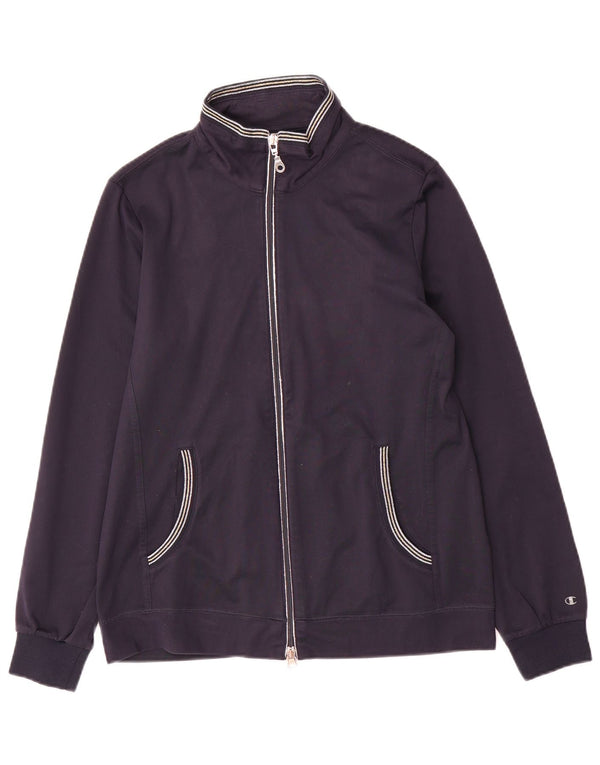 Jaqueta feminina Champion Easy Fit Tracksuit UK 14 Médio Azul Marinho