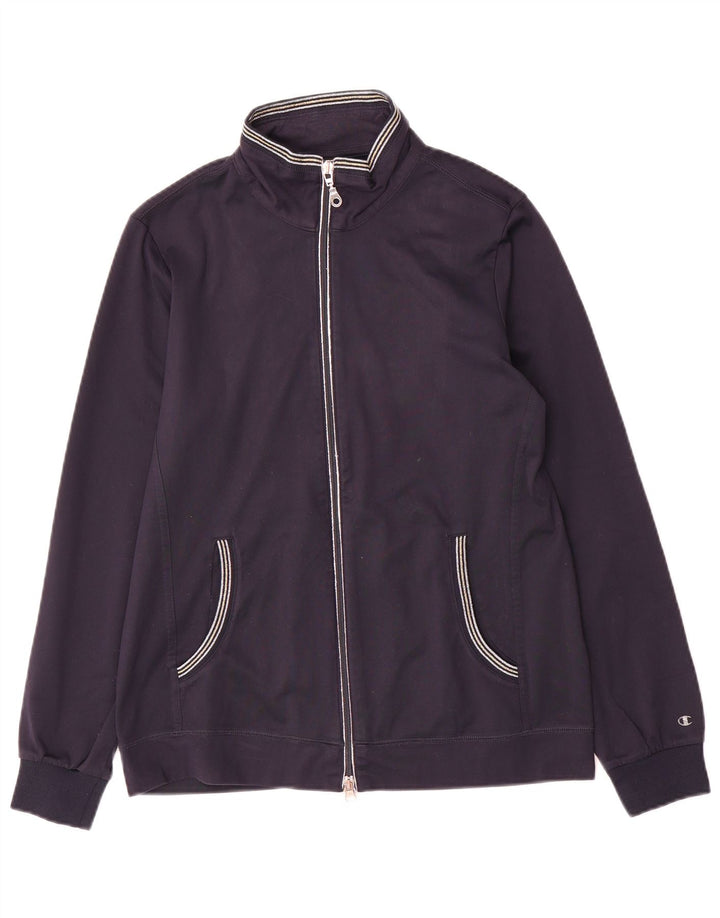 Jaqueta feminina Champion Easy Fit Tracksuit UK 14 Médio Azul Marinho