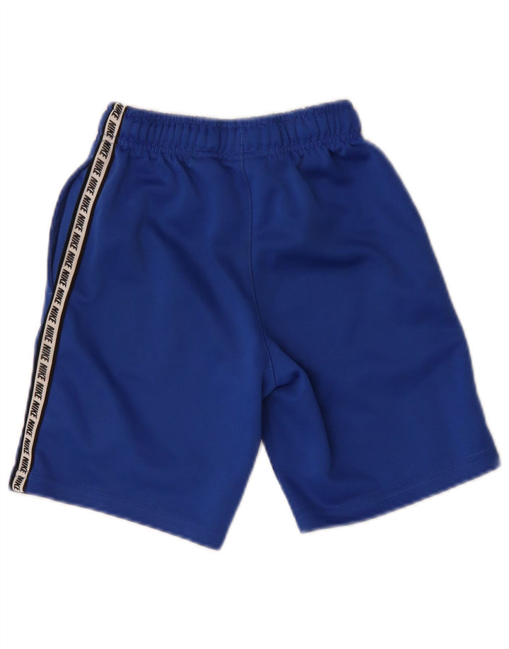 Shorts esportivos gráficos Nike Boys 8-9 anos pequeno azul poliéster