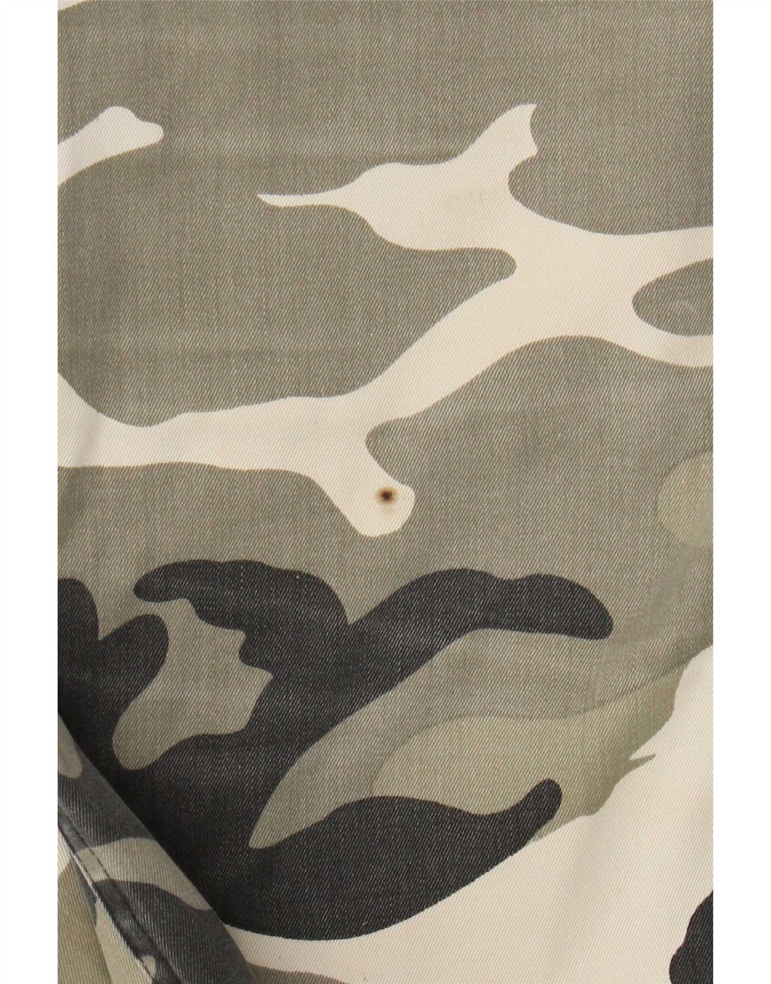 Shorts cargo masculino vintage XL W38 poliéster camuflado cáqui