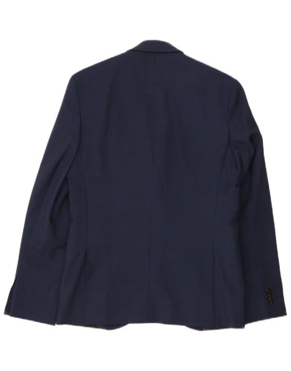 Jaqueta blazer de 2 botões Jack & Jones Boys 13-14 anos azul marinho poliéster