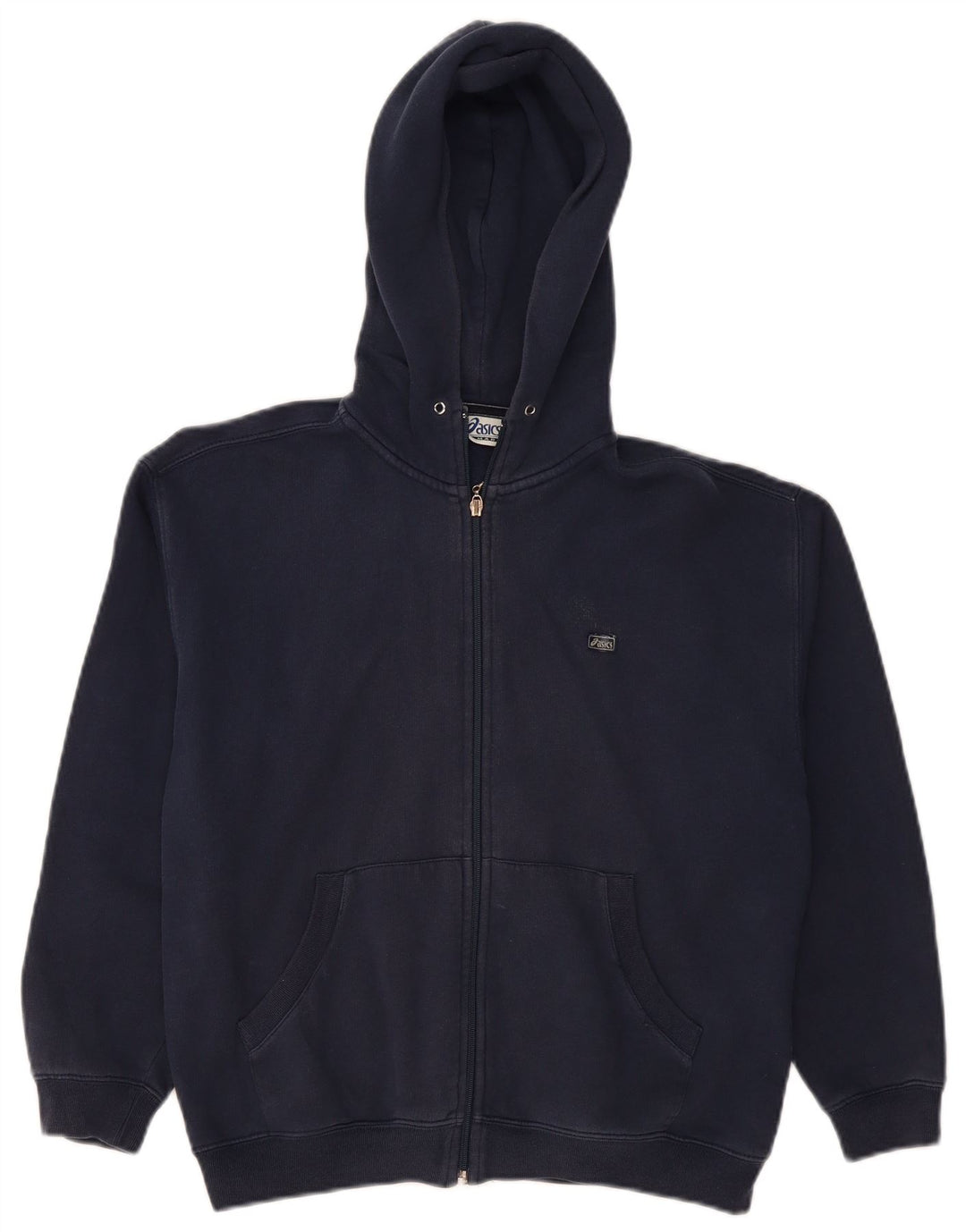Suéter com capuz ASICS Boys Zip 11-12 anos azul marinho