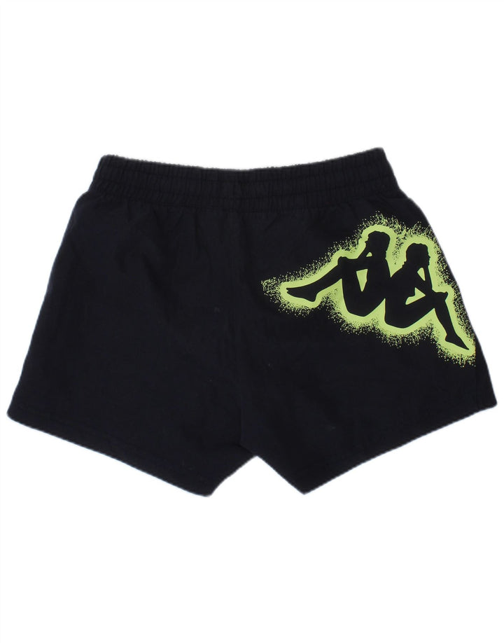 Shorts esportivos gráficos Kappa Boys 6-7 anos azul marinho poliéster