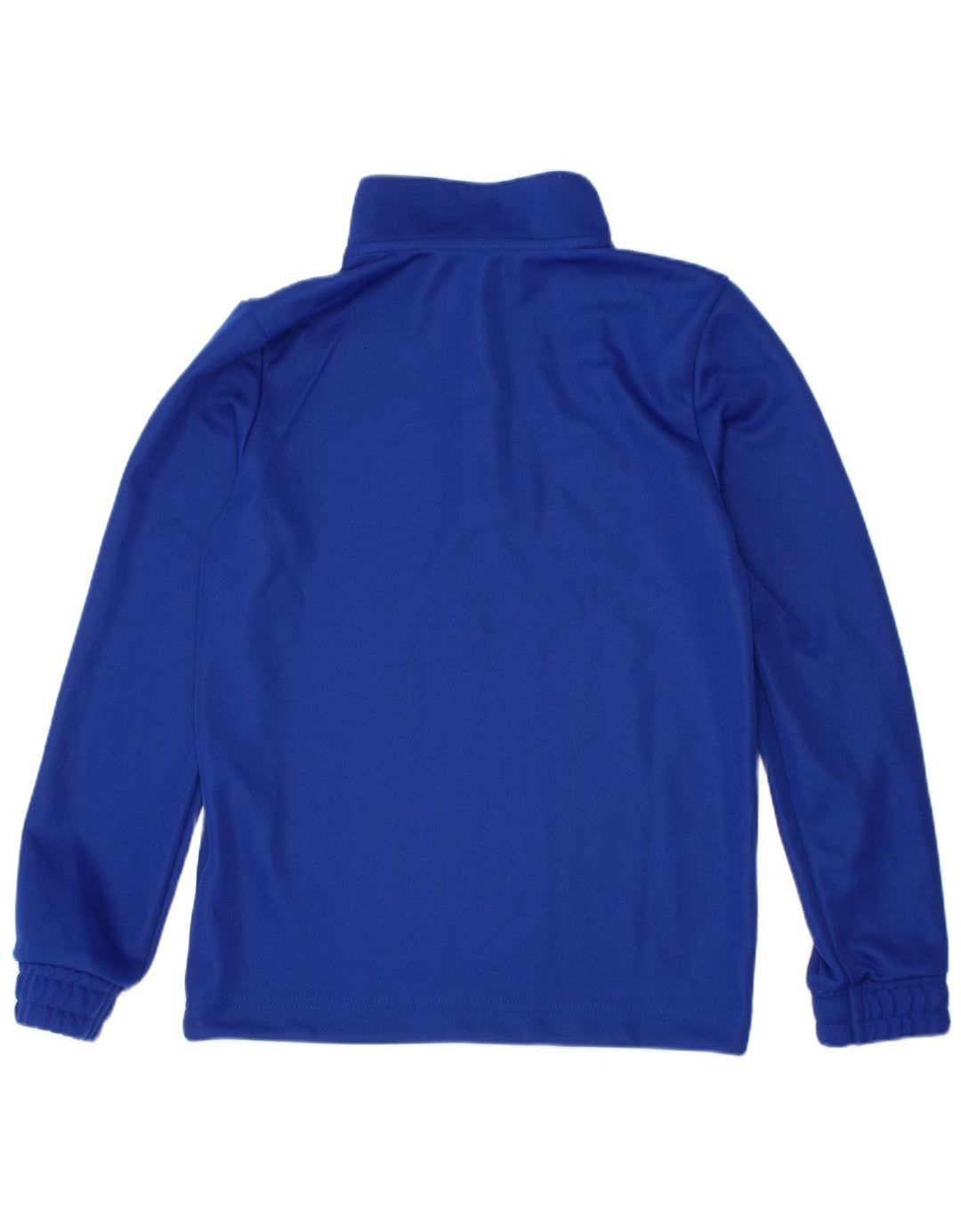ADIDAS Meninos Aeroready Zip Neck Pullover Treino Top 7-8 Anos Azul