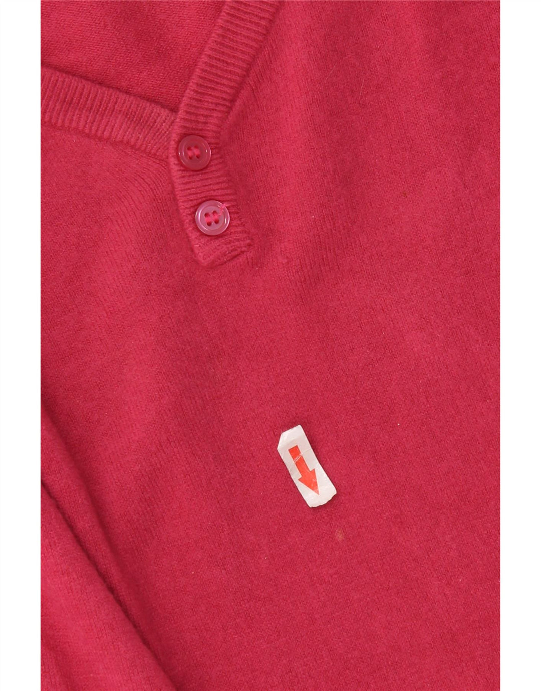Suéter feminino Marks & Spencer com decote em V Reino Unido 16 grande rosa