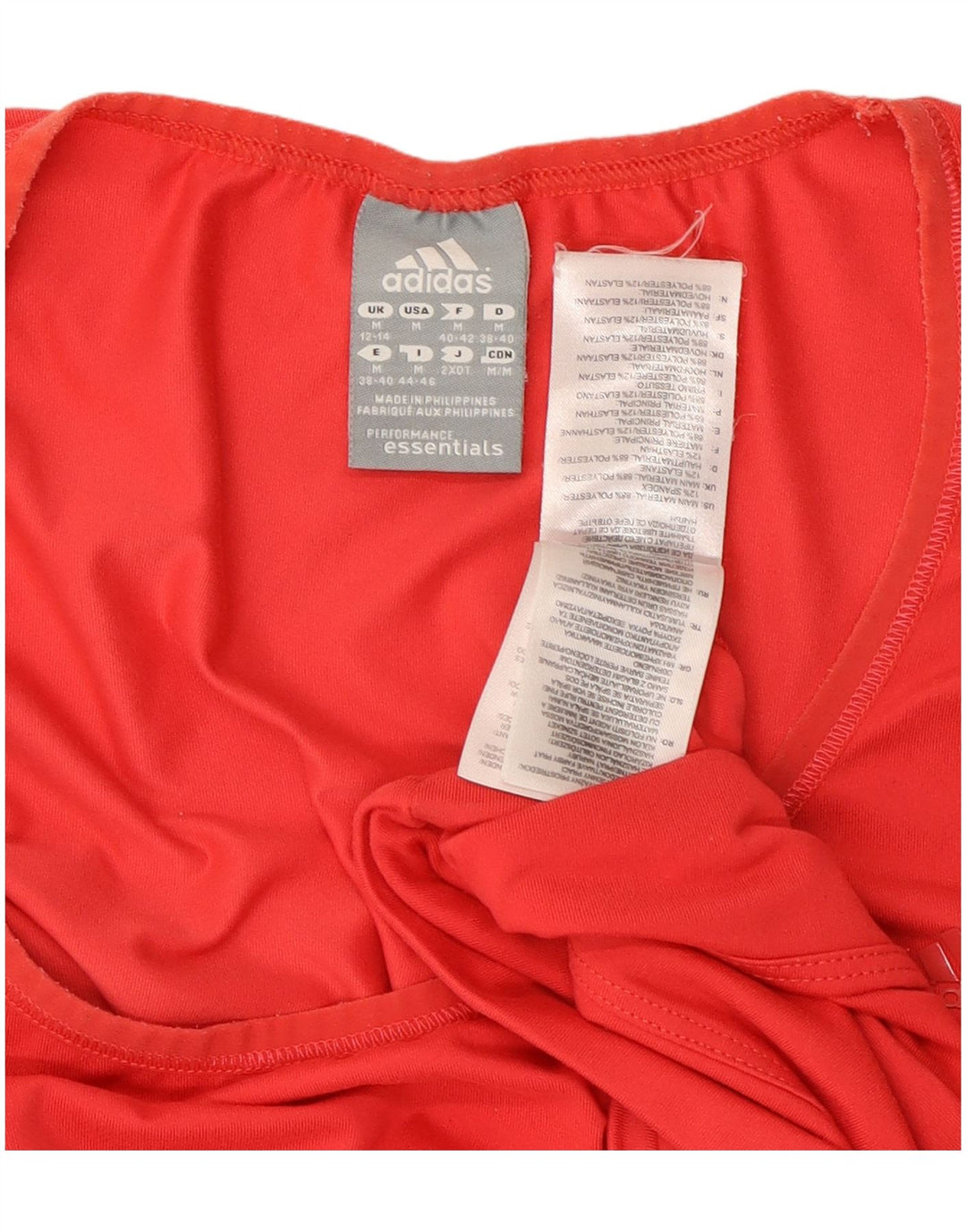 Camiseta Adidas Climalite Feminina Top UK 12/14 Médio Poliéster Vermelho