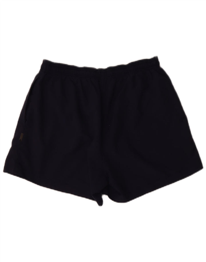 Shorts esportivos masculinos Adidas grandes poliéster azul marinho
