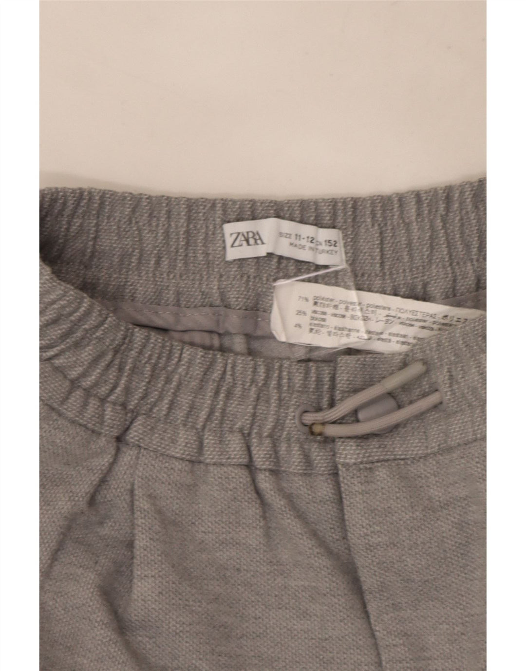 Zara Boys Straight Chino Calças 11-12 Anos W24 L24 Cinzento Poliéster