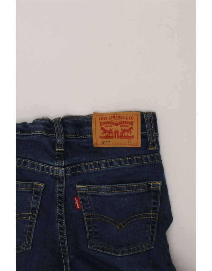 LEVI'S Boys 511 Slim Jeans 5-6 Years W22 L19 Blue Cotton Vintage Levi's and Second-Hand Levi's from Messina Hembry 