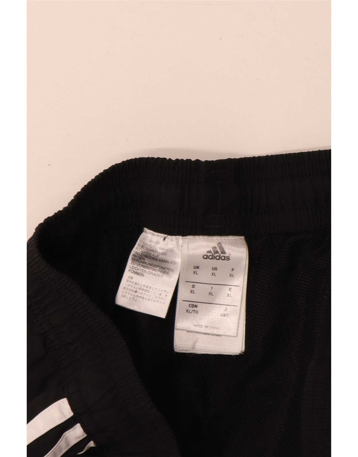 Calça de treino masculina Adidas Joggers XL preto colorblock poliéster