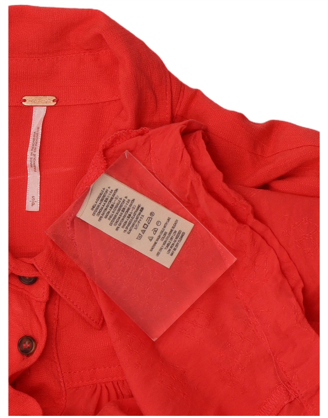 Vestido feminino vintage de grandes dimensões com camisa pulôver Reino Unido 10 pequeno elastano vermelho