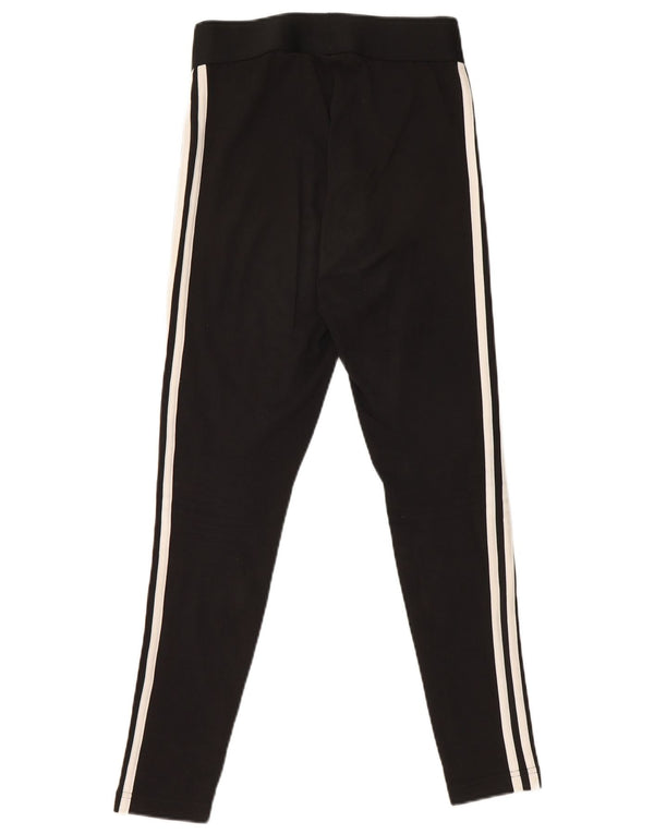Leggings Adidas Femininas UK 8/10 Pequenas Algodão Preto