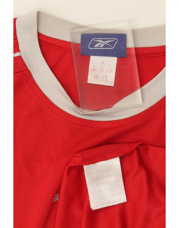 Reebok Mens Vest Top Médio Poliéster Vermelho
