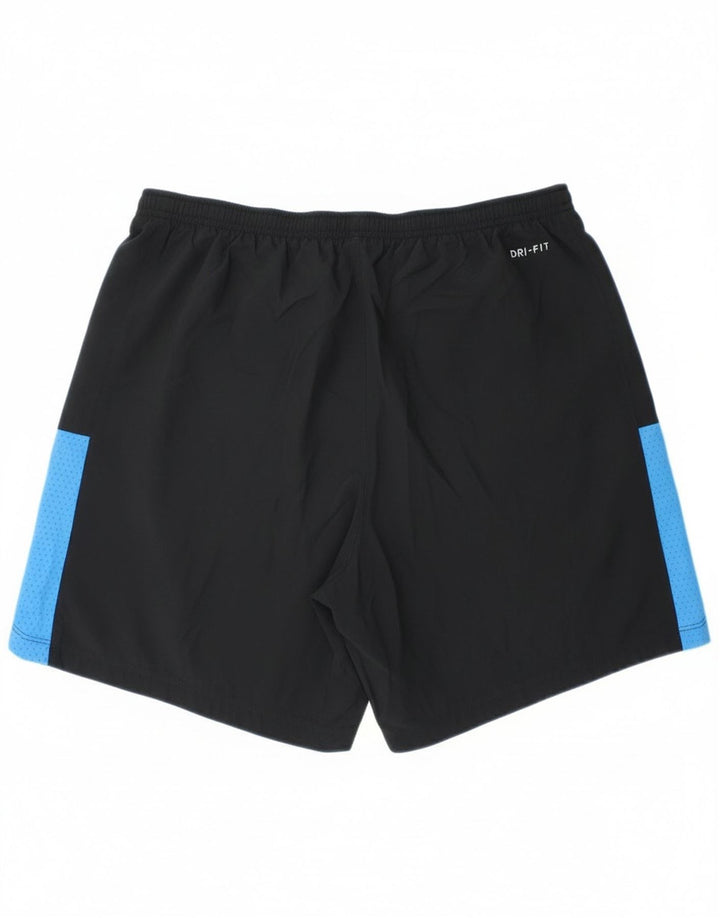 Shorts esportivos masculinos Nike Dri Fit grande poliéster colorblock preto