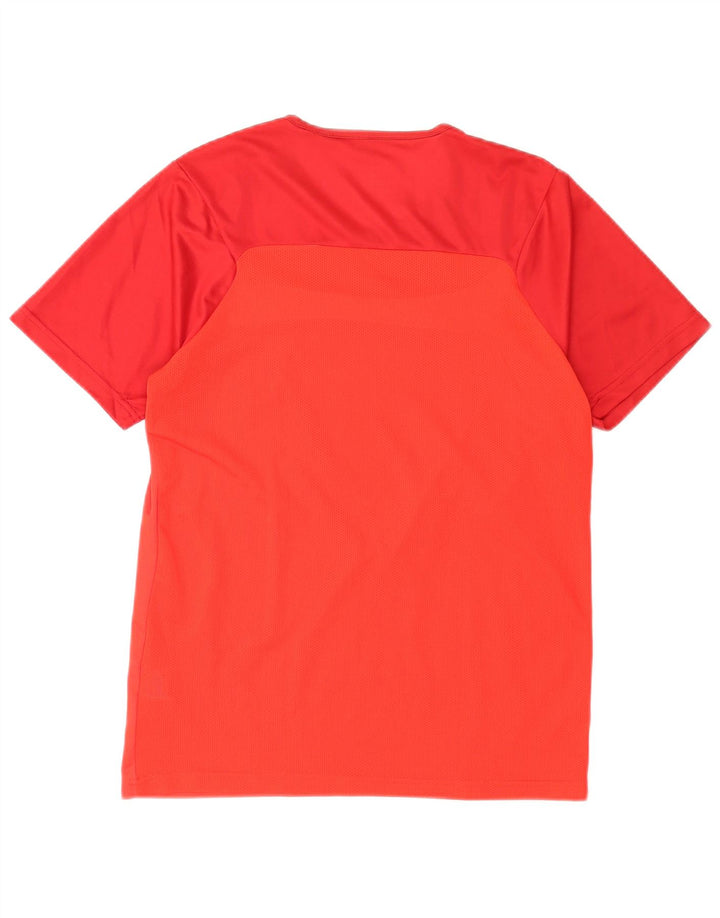 Puma Mens Camiseta Top Pequeno Poliéster Colorblock Vermelho
