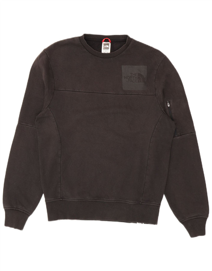The North Face Mens Graphic Moletom Jumper Pequeno Algodão Preto