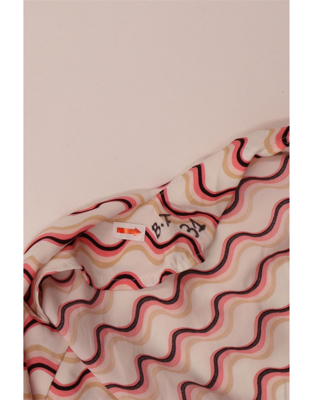 Blusa feminina sem mangas MARKS & SPENCER UK 24 4XL rosa Chevron